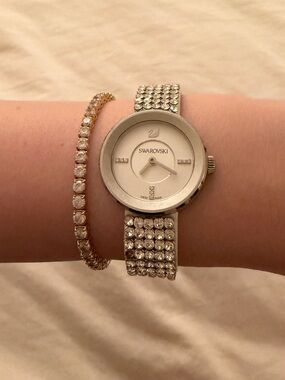 Swarovski Piazza Mini Crystal Mesh Watch